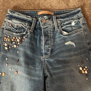Joe's Jeans Women's Blue Embellished Jeans